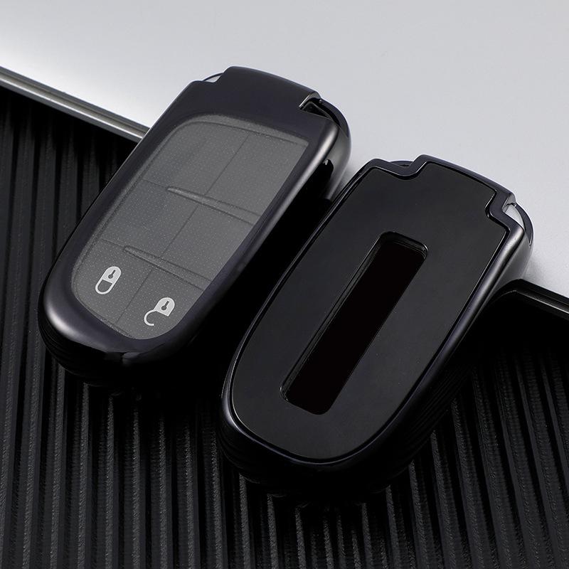 Совместимый чехол для ключа для Jeep Compass, Renegade, Grand Cherokee и Dodge