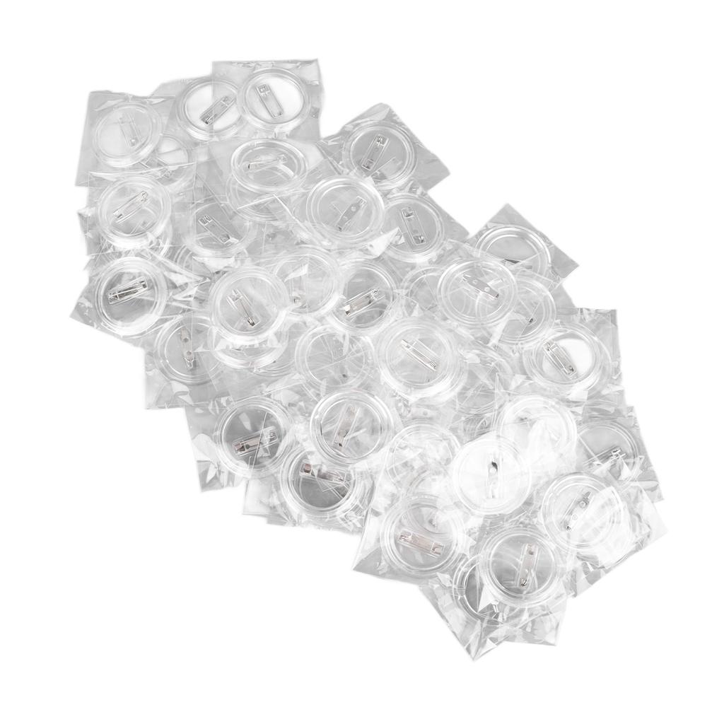 50 шт 3.8 дюймов акриловые значки прозрачные фото кнопки булавки для поделок школьные проекты