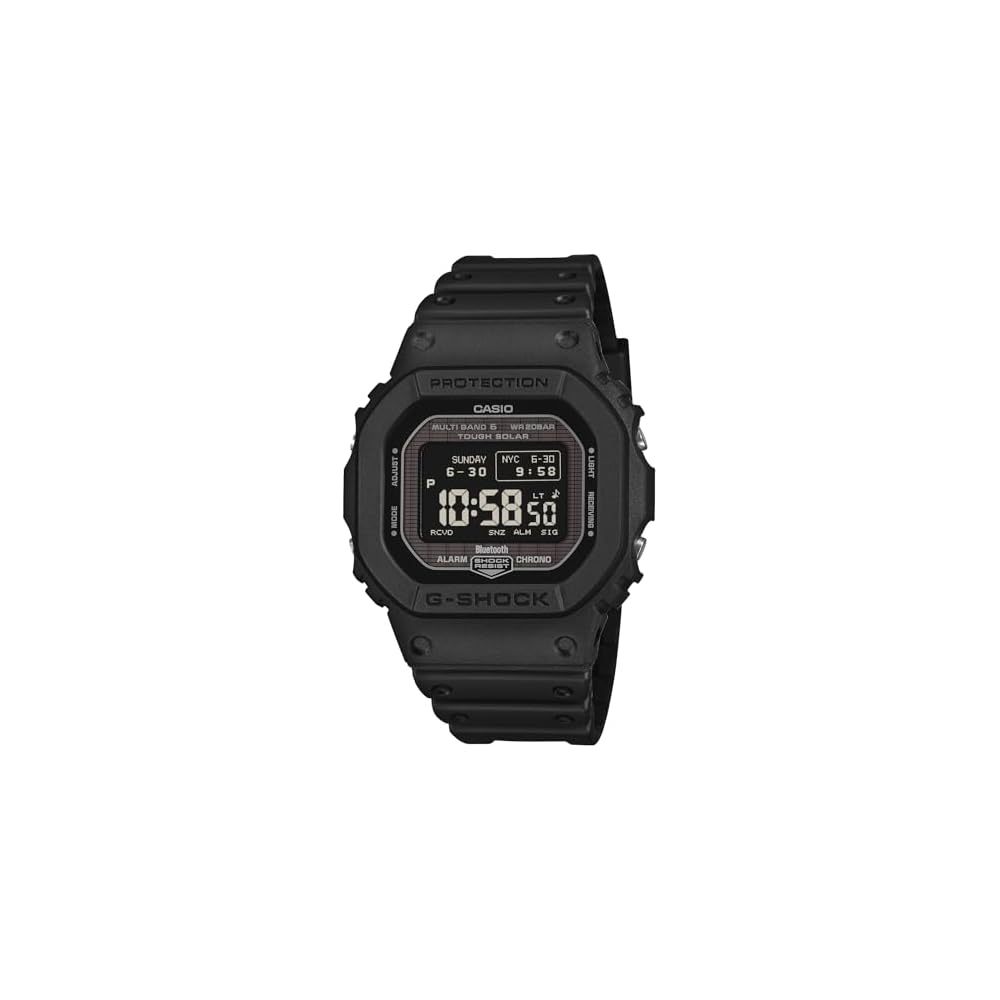 Casio G-Shock GW-BX5600-1A1JF Men's All Black Bluetooth Solar Watch with MIP LCD and Eco-Friendly Materials