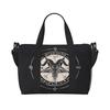 Satanic Occult Duffle Bag Satan Skull Dead Head Graphic Multipurpose Weekender Bags Unisex Waterproof Sports Yoga Luggage Bag