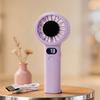 USB Rechargeable Electric Hand Fan with LED Display Highspeed Cooling Fan  Outdoor Travel