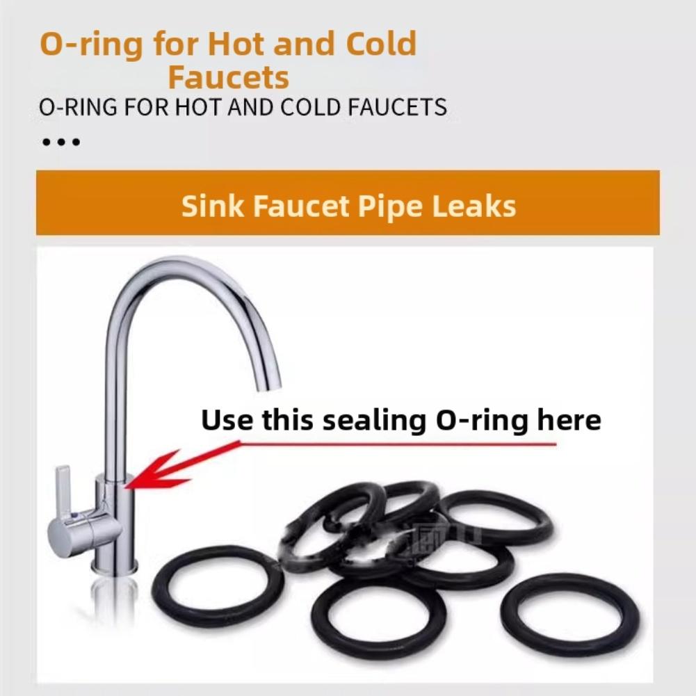 Silicone Sealing Ring Washer Wrench Kit Faucet Seal O-Ring Gaskets Repair Kit For Kitchen & Bathroom Replacement Accessories
