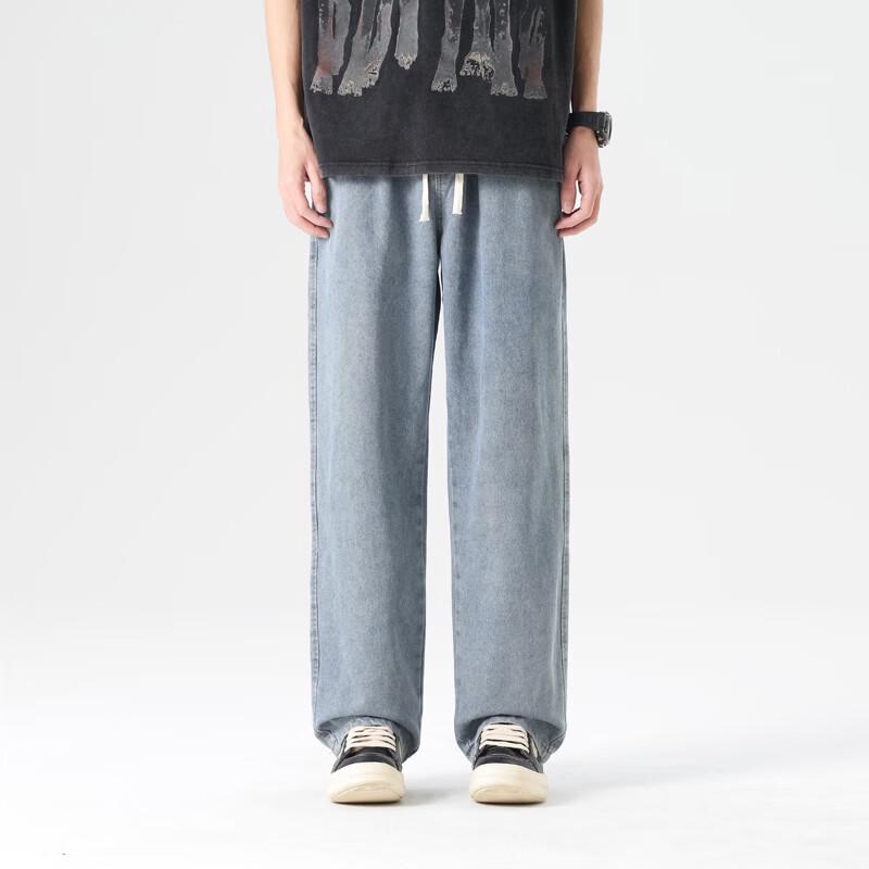 Джинсы мужские прямого кроя свободного кроя Dingfengbaoluo