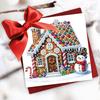 6PCS DIY Diamond Art Greeting Cards Xmas Designs Diamond Art Handmade Cards for Xmas Birthdays Thanksgiving & Special Occasion