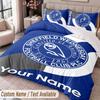 Sheffield Wednesday FC Printed Bedding Set Custom Name Text 1 Duvet Cover 2 Pillowcases For Bedroom