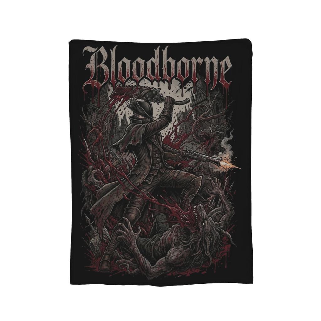 Bloodborne Video Game Blankets Velvet Summer Breathable Warm Throw Blanket for Sofa Car Bedding Throws