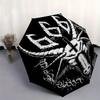 Devilish Design: Baphomet with Inverted Cross Circular StickerUmbrella, Portable 3-Fold Umbrella for Men & Women,Christmas Gift ES207