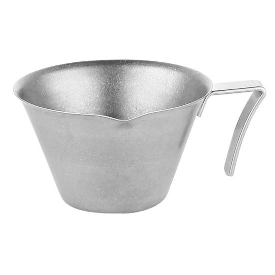 Мерная чашка для эспрессо из нержавеющей стали, 100 мл, двойная чашка для дозирования кофейных зерен, молоко