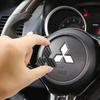 1PCS 46mm For Mitsubishi ASX Ralliart Lancer Cordia Pajero Outlander Eclipse L200 Car Steering Wheel Center Sticker Emblem Badge