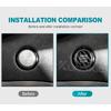 Real Hard Carbon Fiber Sticker For Kia Stinger 2019 2020 2021 2022 2023 Car Start Engine Stop Button Cover Interior Trim