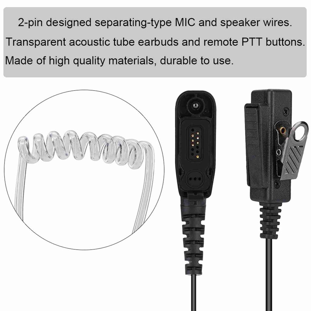 2pin Air Tube Walkie Talkie Наушники PTT Комплект аудионаблюдения для Motorola