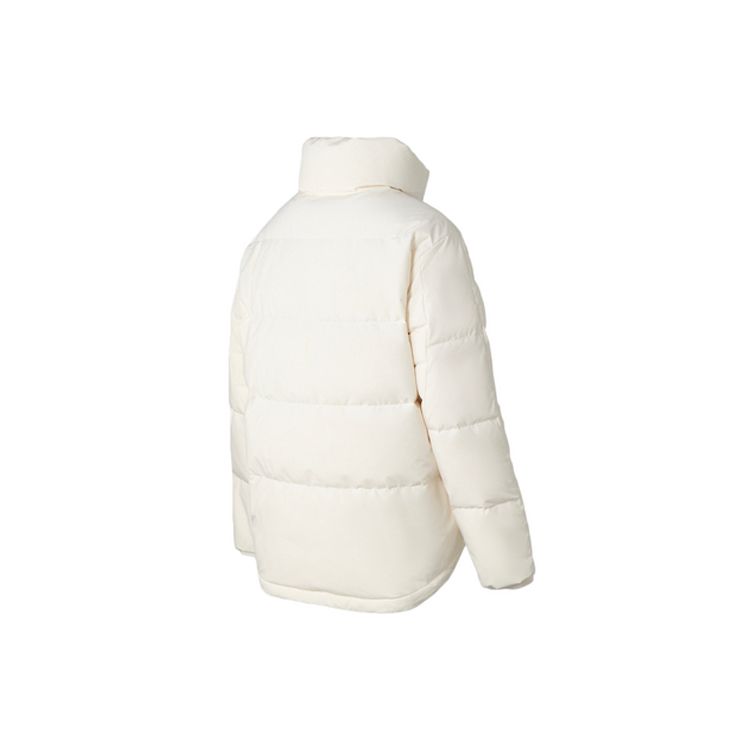 Li Ning Training Series однотонная короткая спортивная повседневная ветрозащитная теплая пуховая куртка зимняя женская куртка Cloud-White AYMQ038-2