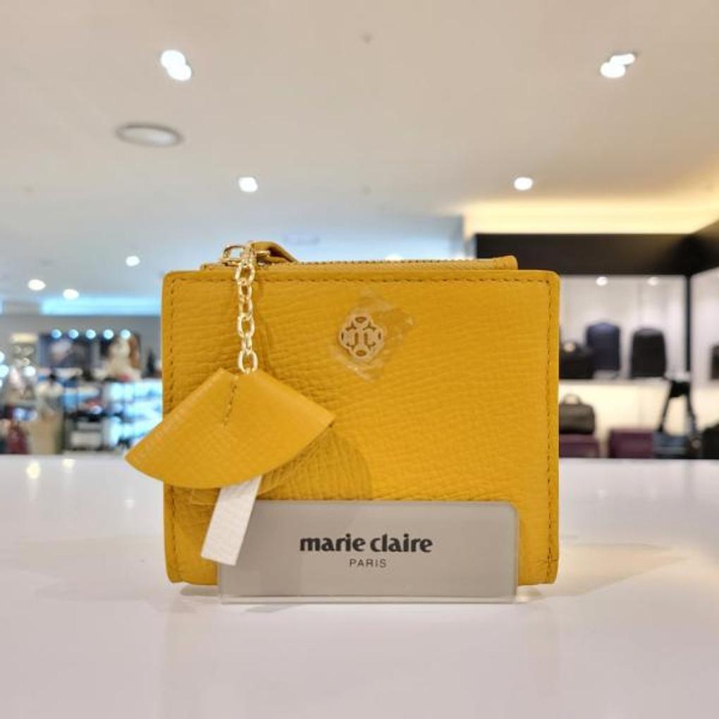 Mari eclaire [BEST] 100% natural cowhide women's casual pretty ultra-slim half-wallet