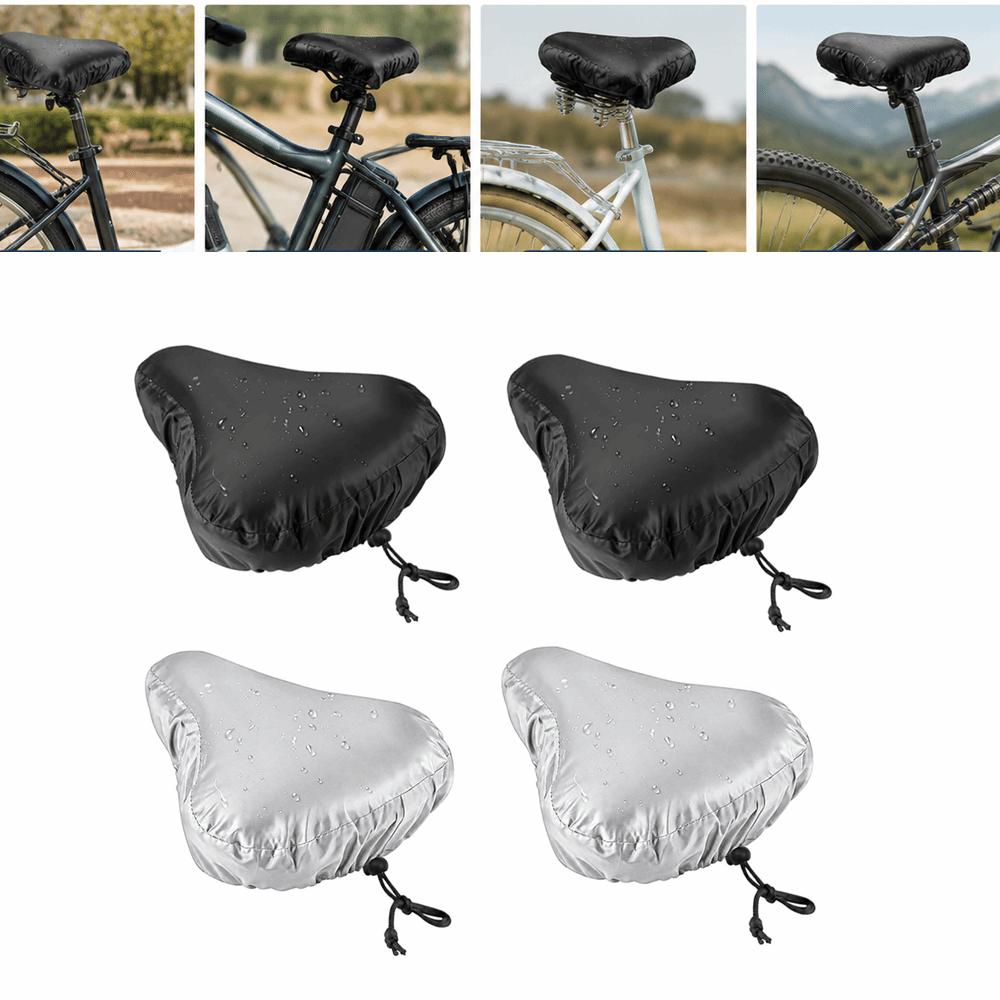4PCS Washable Bicycle Saddle Cover 210D Oxford Fabric Bike Seat Rain Cover  Mountain Bike Protection