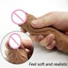 Realistic Dildos Super Soft Realistic Penis Dildo Suction Cup Dong Small / Medium Large