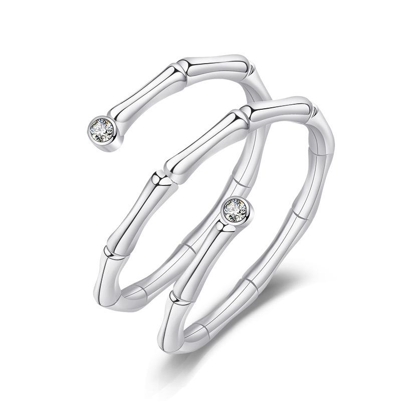 2022 Korean Fashion Women's Diamond Flash Open Ring - Stylish Hollow Design