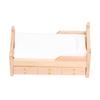 1:12 Mini Dollhouse Bed Birch Miniature Furniture Doll House Decoration Accessories Burlywood