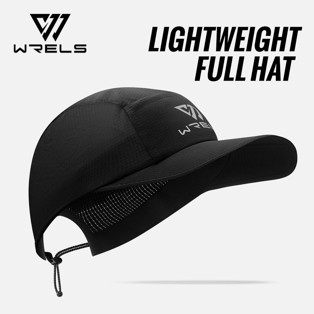 Кепка Wrels для бега Легкая с сетчатым козырьком Теннисная кепка Дышащая Быстросохнущая Защитная от солнца Кепка Регулируемая Защита от УФ Бейсболка