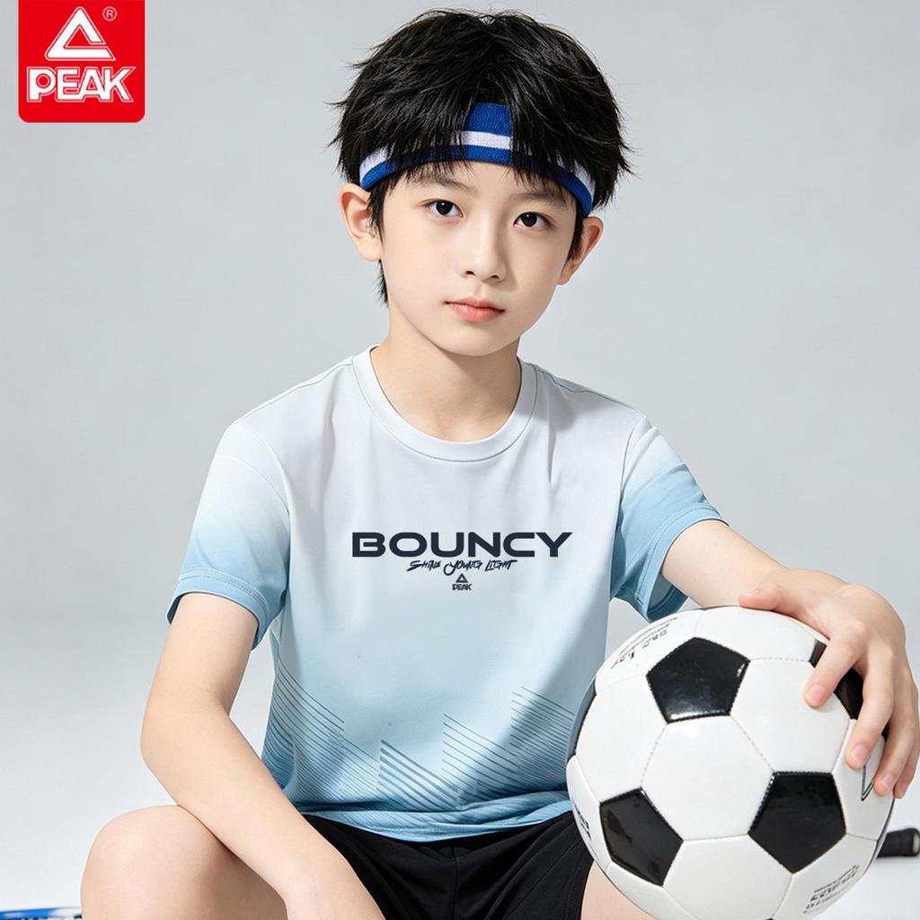 Pick Children's Summer Fashion Gradient Short Sleeve Middle and Large Outdoor Sports Cool Printed Top