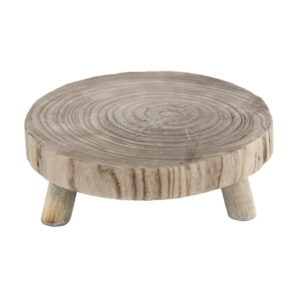 Подставка для растений в деревенском стиле, круглая, модная, деревянная табуретка для растений, для гостиной, офиса, внутреннего двора