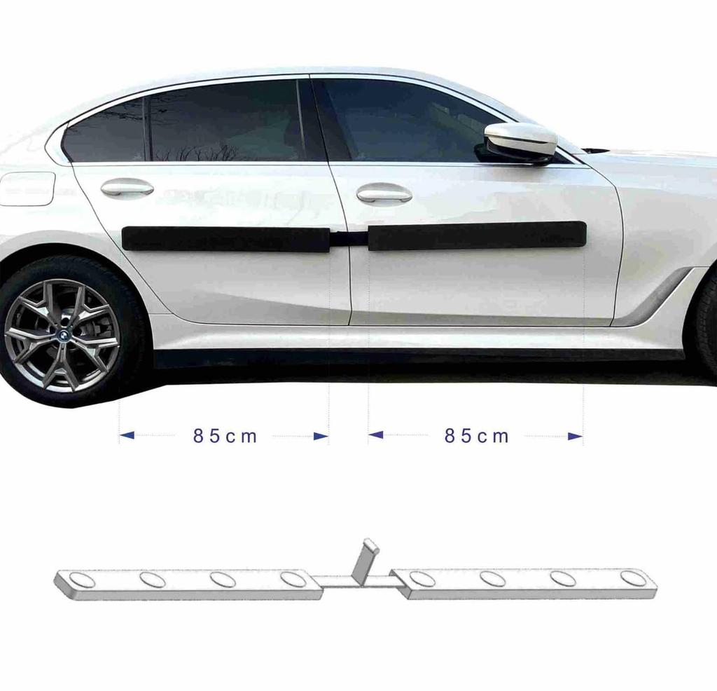 MECHLAND Защита от ударов дверью для легкой установки из надежного ЭВА Дверной удар 85см Автомобили, Магниты, Материал, Предотвращение, (Набор из 2 предметов) [Продукт
