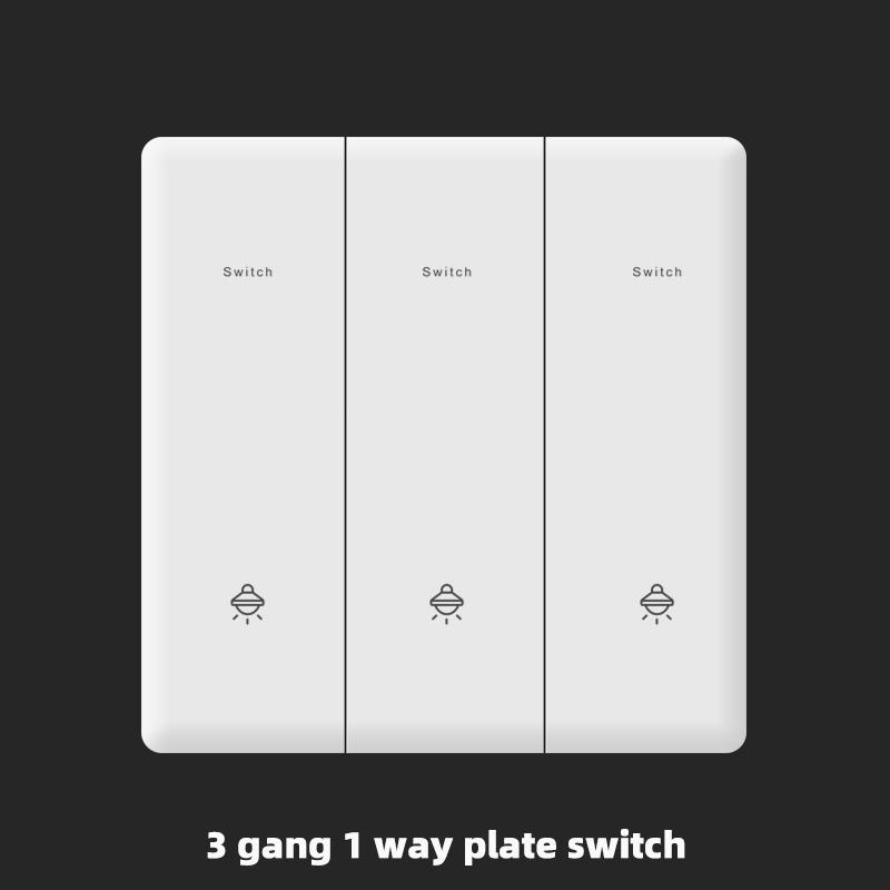 UK 13A Wall Power Socket with USB Type-c 18W Quick Charge Outlet Plug,White Universal Light Switch Double Usb Electrical Socket