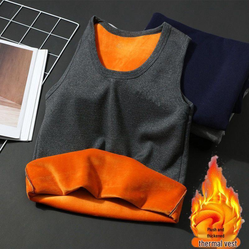 Мужской терможилет приталенного кроя: Тепло осени/зимы с бархатной подкладкой