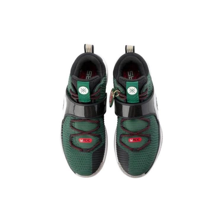 Баскетбольные кроссовки Li Ning WOW 6 Мужские Низкие Зеленый/Черный/Красный ABAM089-25
