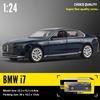 Масштаб 1/24 BMW THE I7 G70 M70L Чистый Электрический Новая Энергия Лимузин Сплав Металл Литой Модель Автомобиля Звук и Свет Украшения Подарок Ребенок