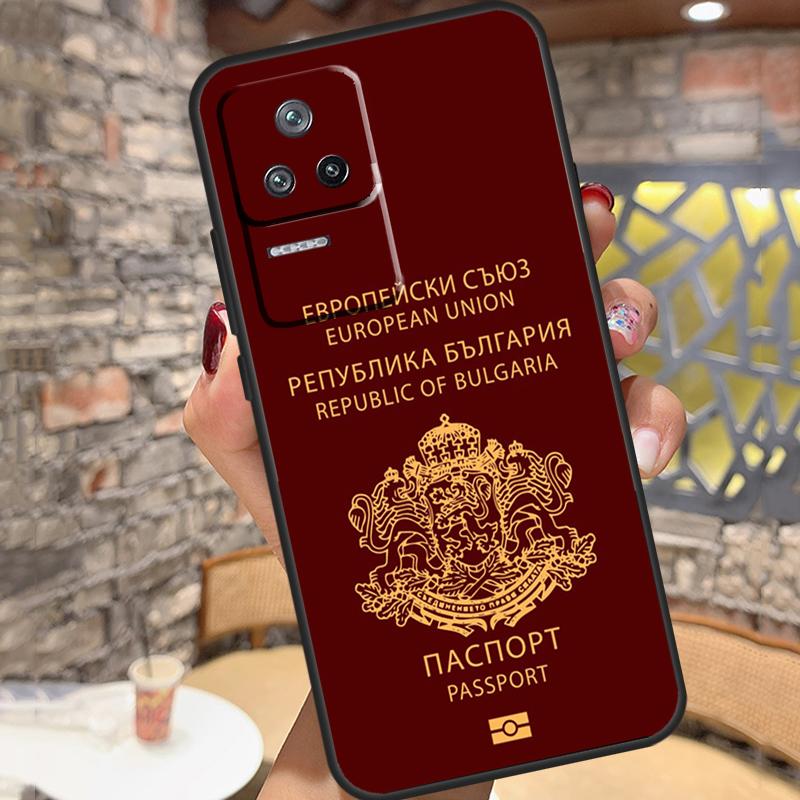 Болгария Паспорт Флаг Карта Чехол Для Xiaomi 11T 12T 13 Pro 12X 11 12 Lite Чехол Для POCO F5 X5 X4 X3 Pro F4 GT F3 M5 C40