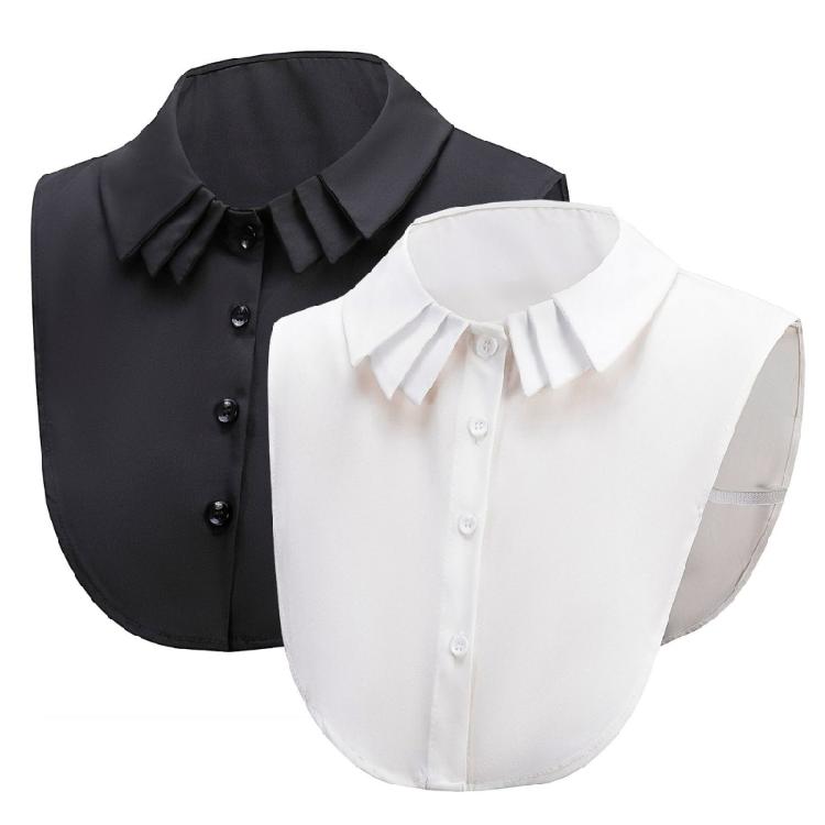 Дышащий многоярусный съемный воротник из шифона, ложный воротник, легко надеваемый шейный аксессуар для различных стилей одежды