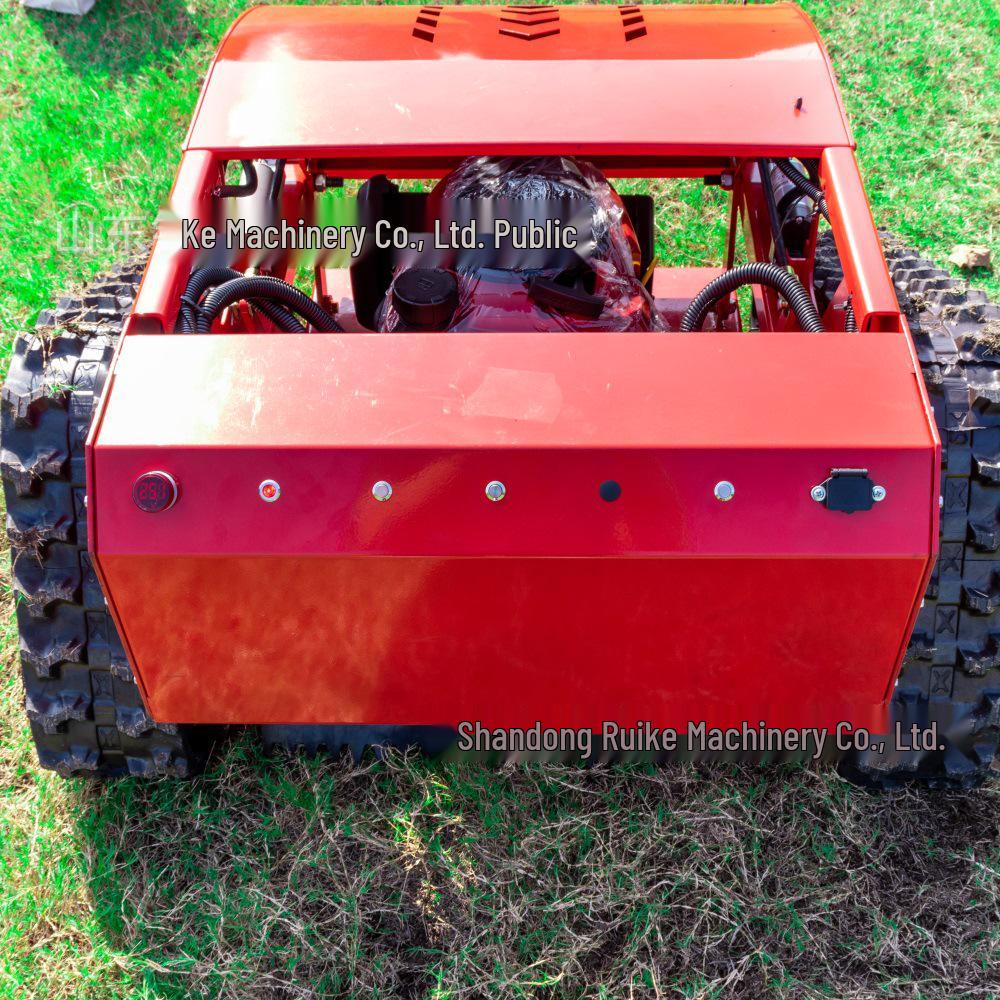 HT550 Smart Remote Control Lawn Mower: USA-Ready Mulching & Garden Crawler Model