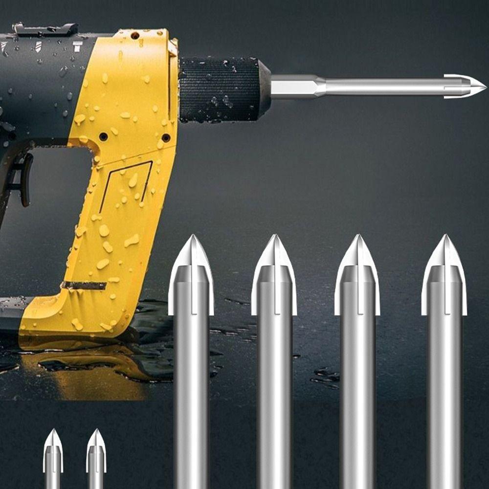 Tile Bit Drilling Tools Hole Opener Carbide Bit Drill Bit Cross Hex Drill Four Sides Cutting