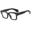 Trendy Square Eyeglasses Frame Clear Lens Brand Glasses Transparent For Men And Women Colorful Style Daily Life Street