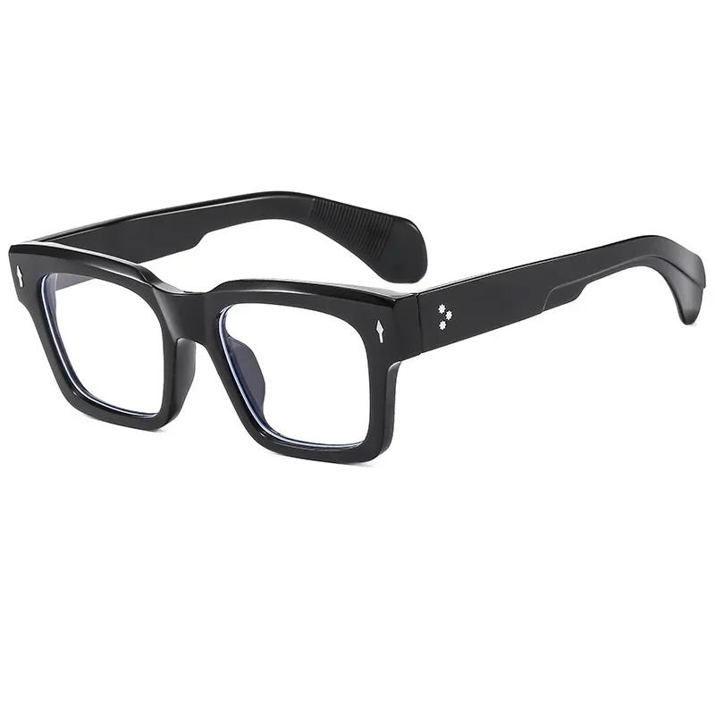 Trendy Square Eyeglasses Frame Clear Lens Brand Glasses Transparent For Men And Women Colorful Style Daily Life Street