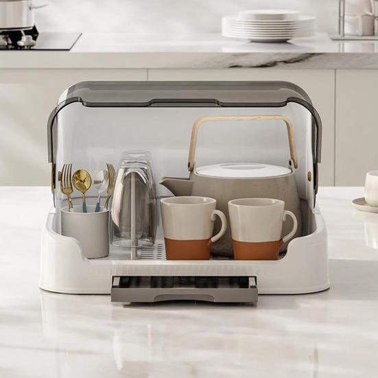 Подставка для сушки детских бутылочек, пылезащитная, большой емкости, прозрачная конструкция, сушилка для детских бутылочек