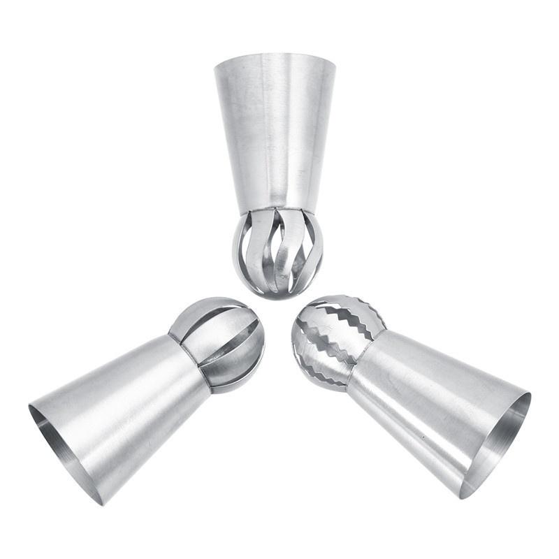 1/3pcs Dessert Decorators Stainless Steel Butter Cream Flower Cake Decorating Cake Icing Nozzles