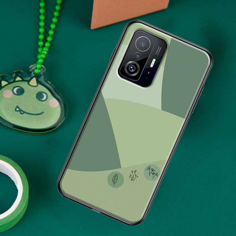 Эстетичный чехол Sage Green для POCO F5 X5 X3 Pro X4 F4 GT F3 M5s C40 Чехол для Xiaomi 13 12 Lite 11T 12T Pro 12X