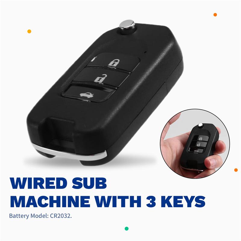 Для VVDI Key Tool Совместимый Для Xhorse XKHO00EN Универсальный Проводной Брелок-Пульт Флип 3 Кнопки Для Honda Типа