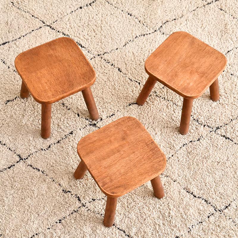 1 шт. деревянная скамейка многоцелевая мебель сиденье стул для комнаты цельный деревянный переносной низкий табурет для смены обуви цвет орех