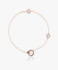 Helene Jewelry 14K Glow Double Ring O-Ring Chain Gold Bracelet