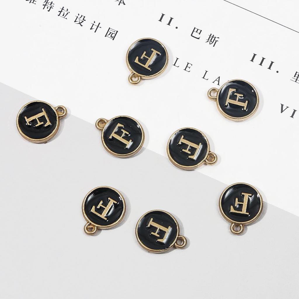 10 шт., металлическая эмаль, английские буквы, подвески, подвеска для самостоятельного изготовления ювелирных изделий, ожерелье, браслет, аксессуары