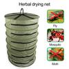 Сетчатая 6-слойная складная сушилка для трав с сумкой на шнурке. Эффективная защитная сетчатая сушилка.