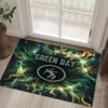 Green Day Design Crystal Velvet Carpet Cozy Non?Slip Printed Rug For Bedroom Living Room Entrance