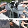 1Pairs Car Side Window Sun Shade Film PVC Electrostatic Sticker Sunscreen Summer Anti-UV Anti-Glare Cuttable Sun Protection Film