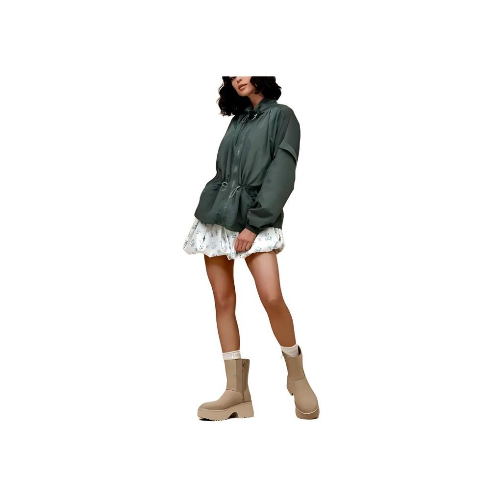 UGG Solid Color Zip Long Sleeve Jacket Women Jackets Forest-Green 1167538-FRSTR