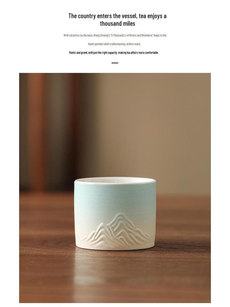 Чайный сервиз кунг-фу: Белые Фарфоровые и Керамические Чашки для Чая, Мастер-Чашка из Нефрита Цвета Бараньего Жира, Набор Пиал для Чая Подарок