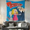 American Dad Print Pattern Home Decor Tapestry, Wall Hanging, Decorative RV Wall Cloth.XGT0914071