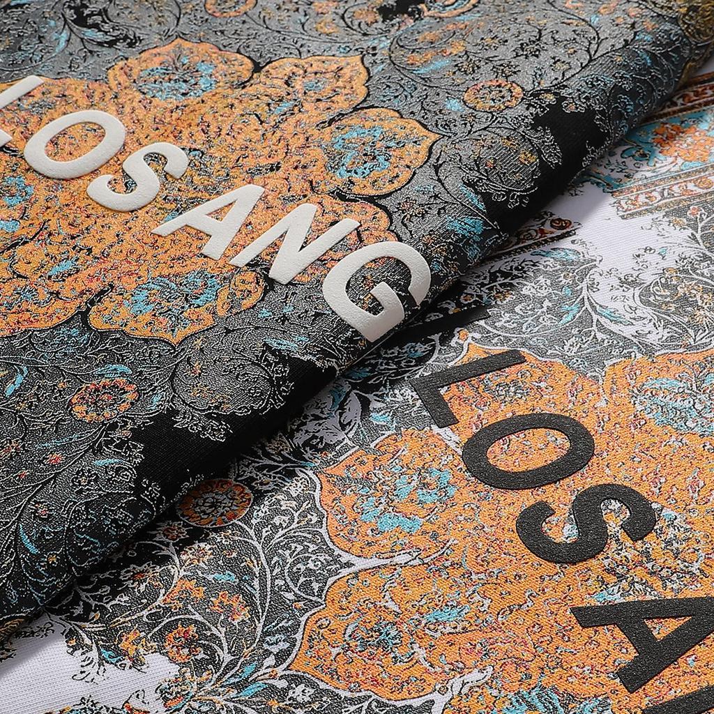 724 Amiri Лето 2025 Новая Мужская и Женская Свободная Хлопковая Футболка Большого Размера Высокого Качества Парная Футболка