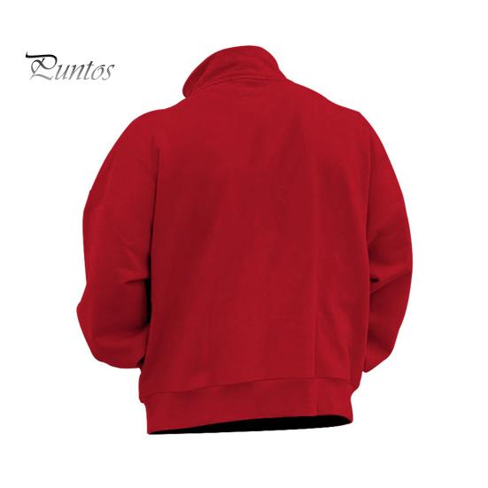 Мужская толстовка с застежкой-молнией и воротником-стойкой, с длинными рукавами, однотонный пуловер средней длины, спортивный повседневный топ, легкая одежда для путешествий, офиса, повседневной носки